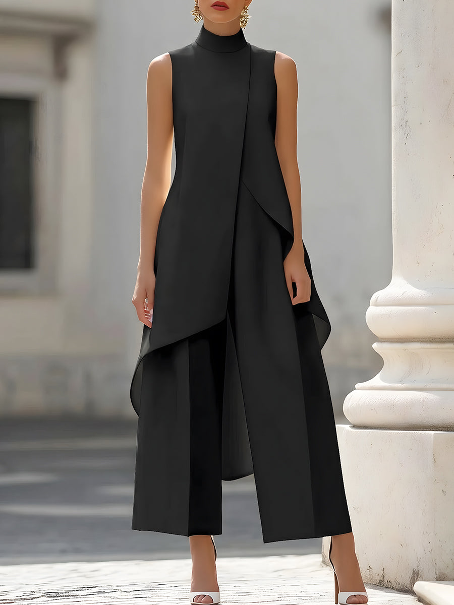 Martina | High-Neck Wide-Leg Jumpsuit