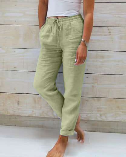 Rachel | Drawstring Wide-Leg Pants