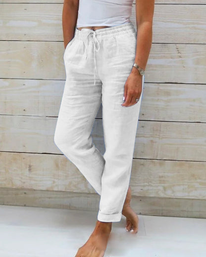Rachel | Drawstring Wide-Leg Pants