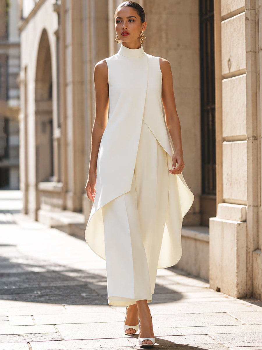 Martina | High-Neck Wide-Leg Jumpsuit