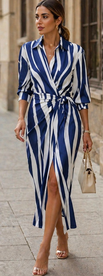 Nadia | Printed Wrap Dress