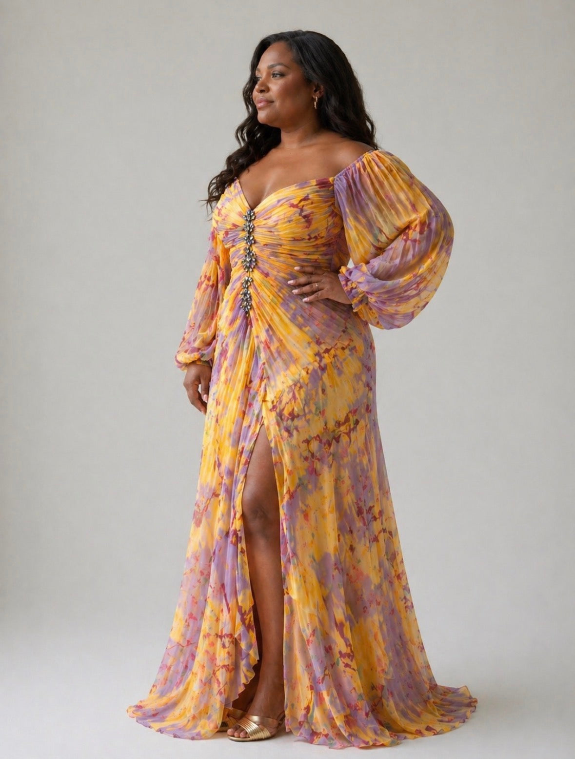 Delphine | Elegant Dress with V-Neck