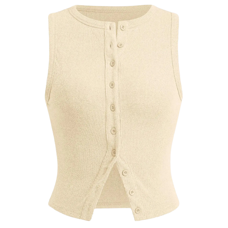 Kylie | Classic Ribbed Casual Crop Top