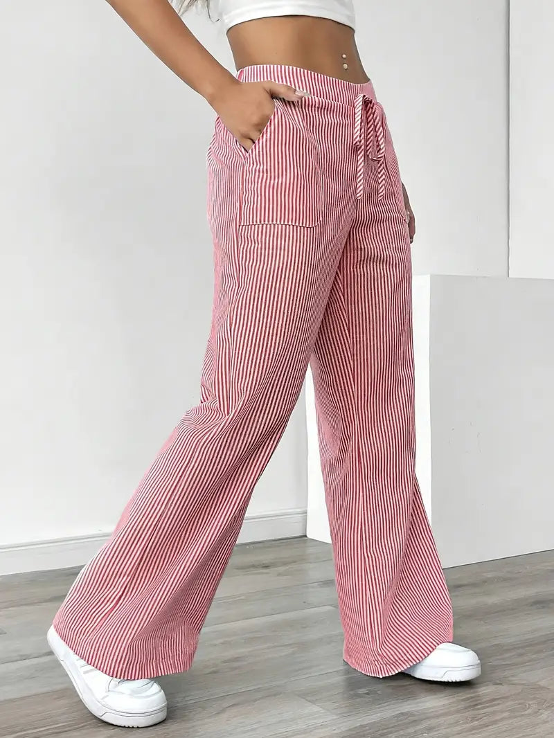 Karina | Striped Wide-Leg Pants