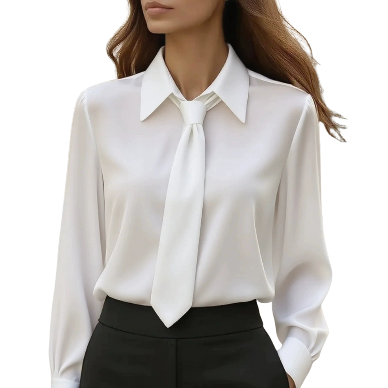 Jonnie | Modern Tie Detail Long Sleeve Shirt