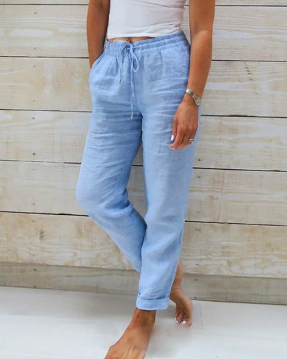 Rachel | Drawstring Wide-Leg Pants