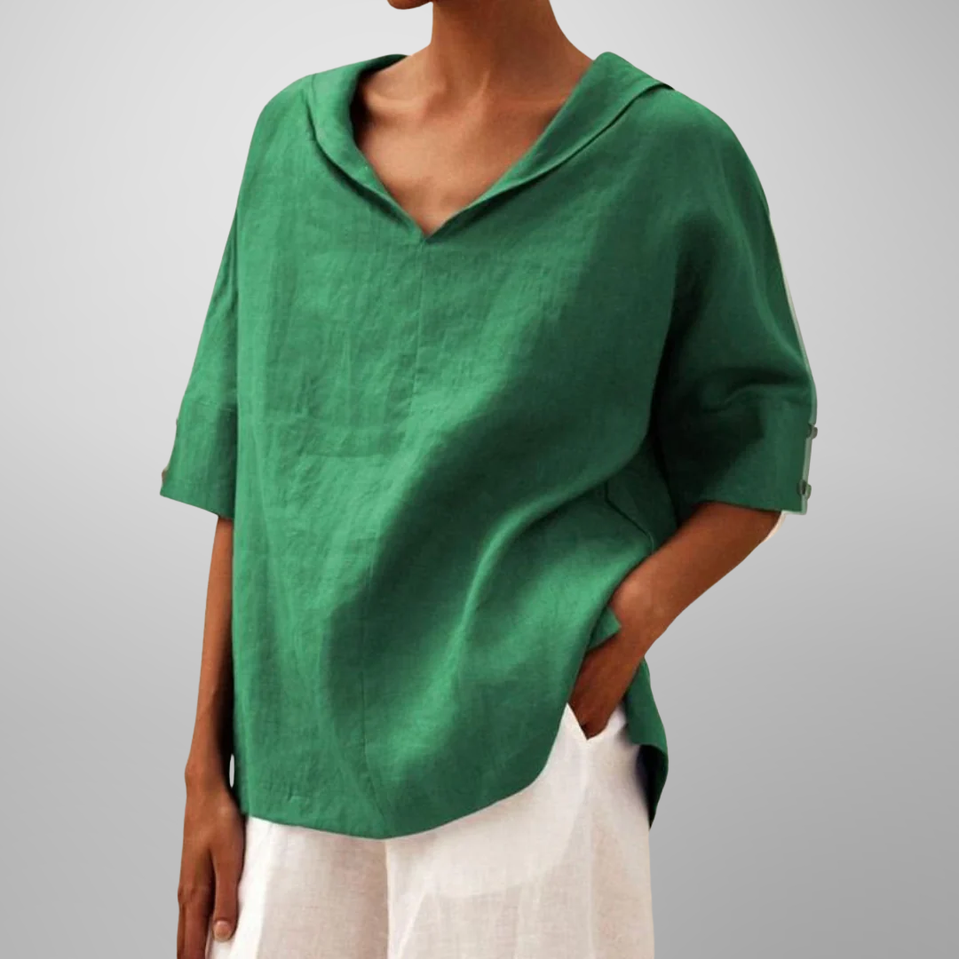 Lucy | Cotton Loose-Fitting Blouse