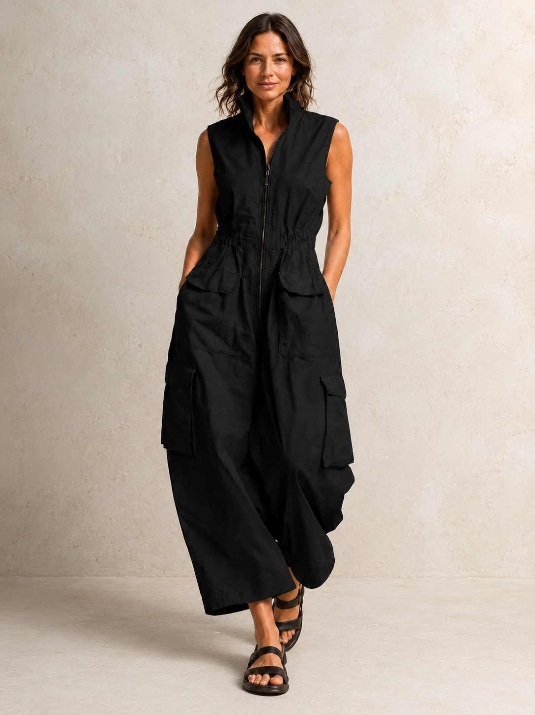 Ursula | Utility Cargo Jumpsuit
