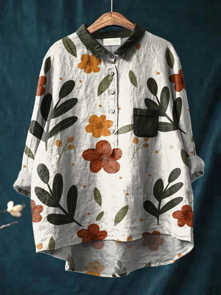Eleanor | Elegant Plant Art Shirt