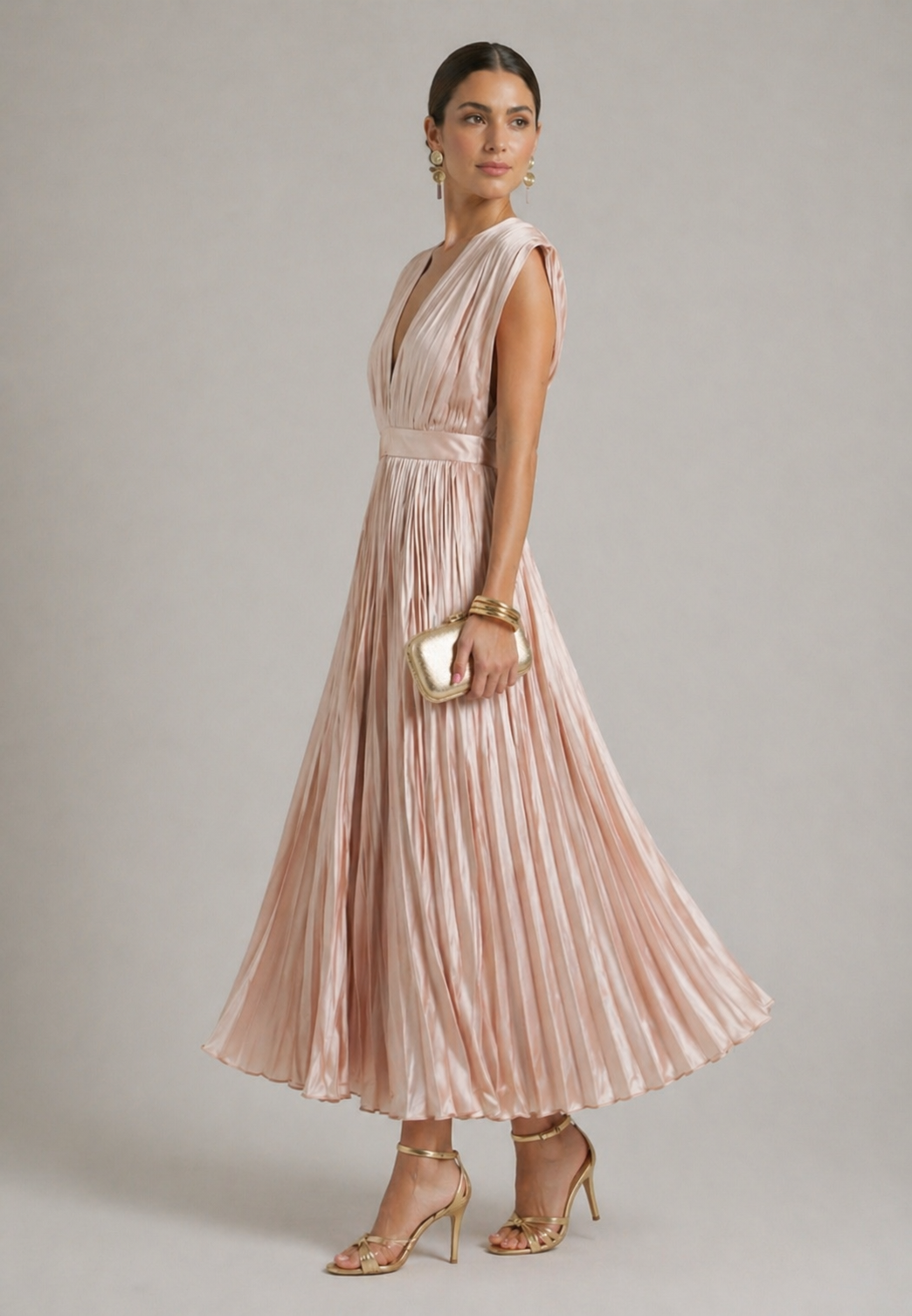 Juliet | Timeless Pleated Midi Dress