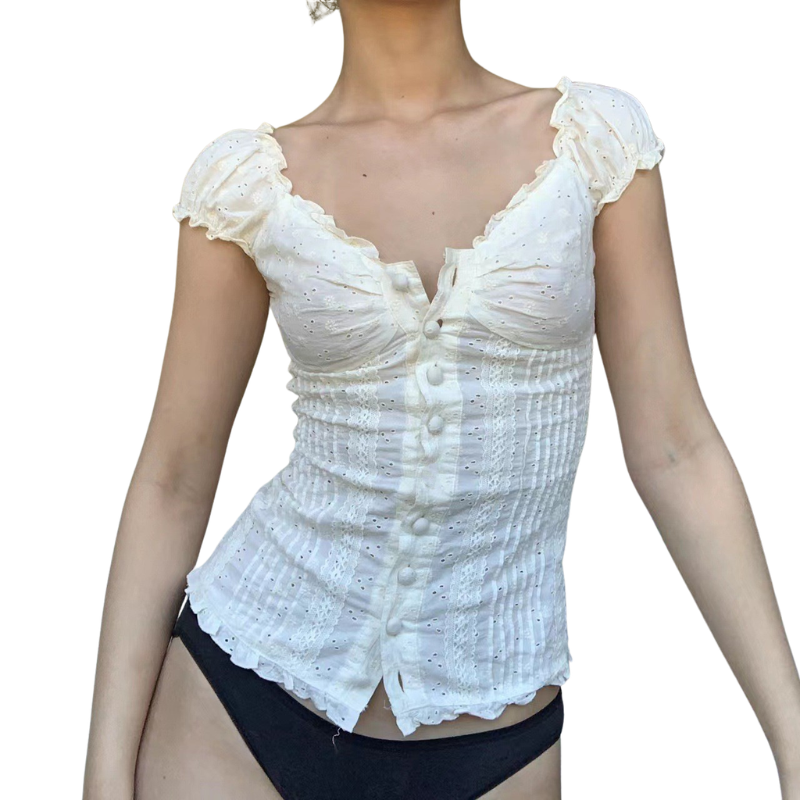 Glacy | Chic Floral Lace Corset Top