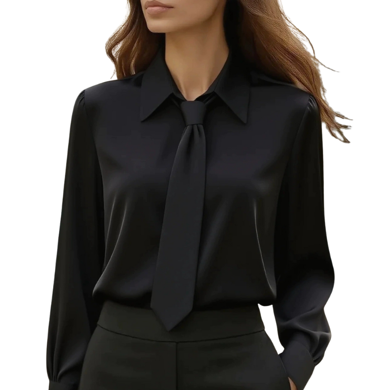 Jonnie | Modern Tie Detail Long Sleeve Shirt
