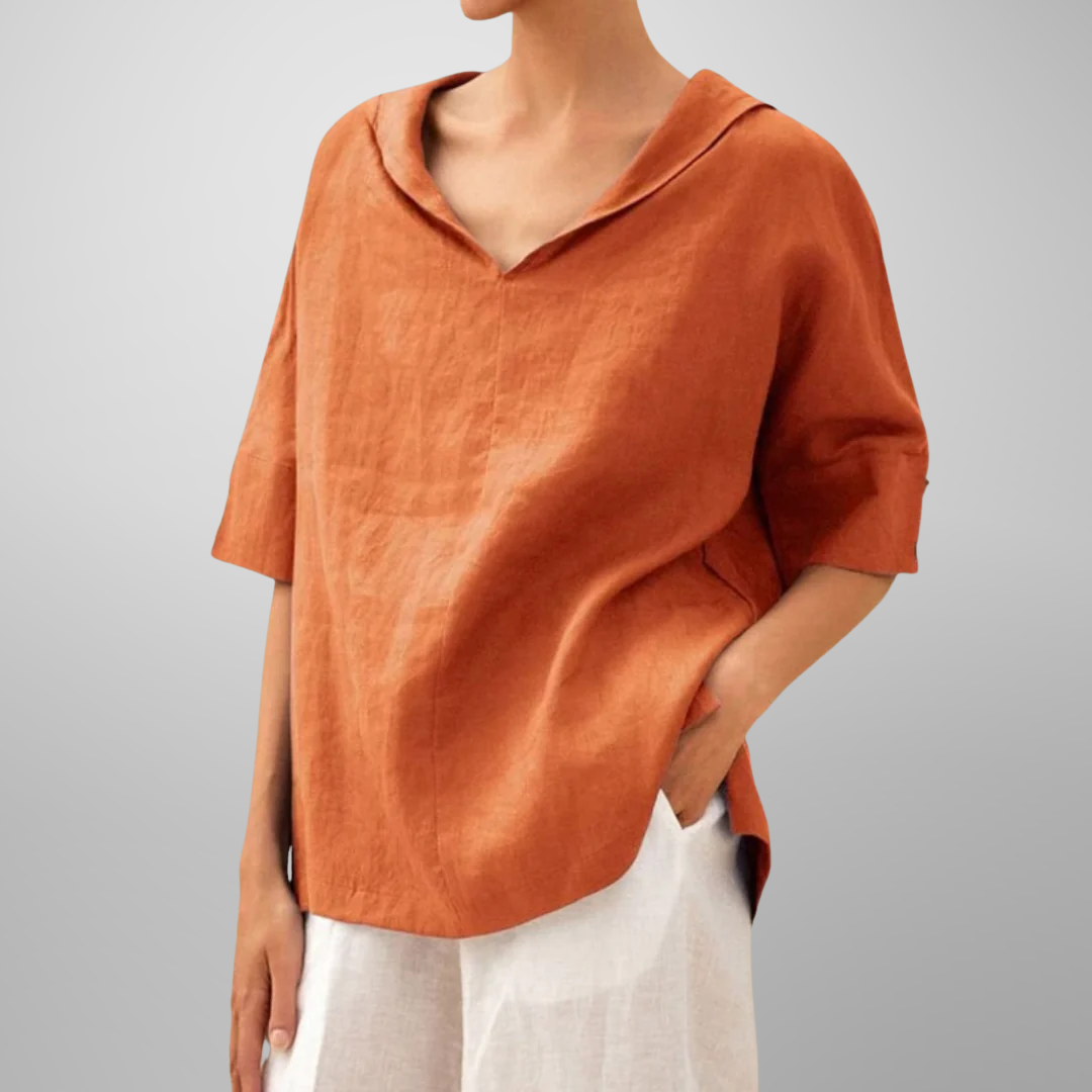 Lucy | Cotton Loose-Fitting Blouse