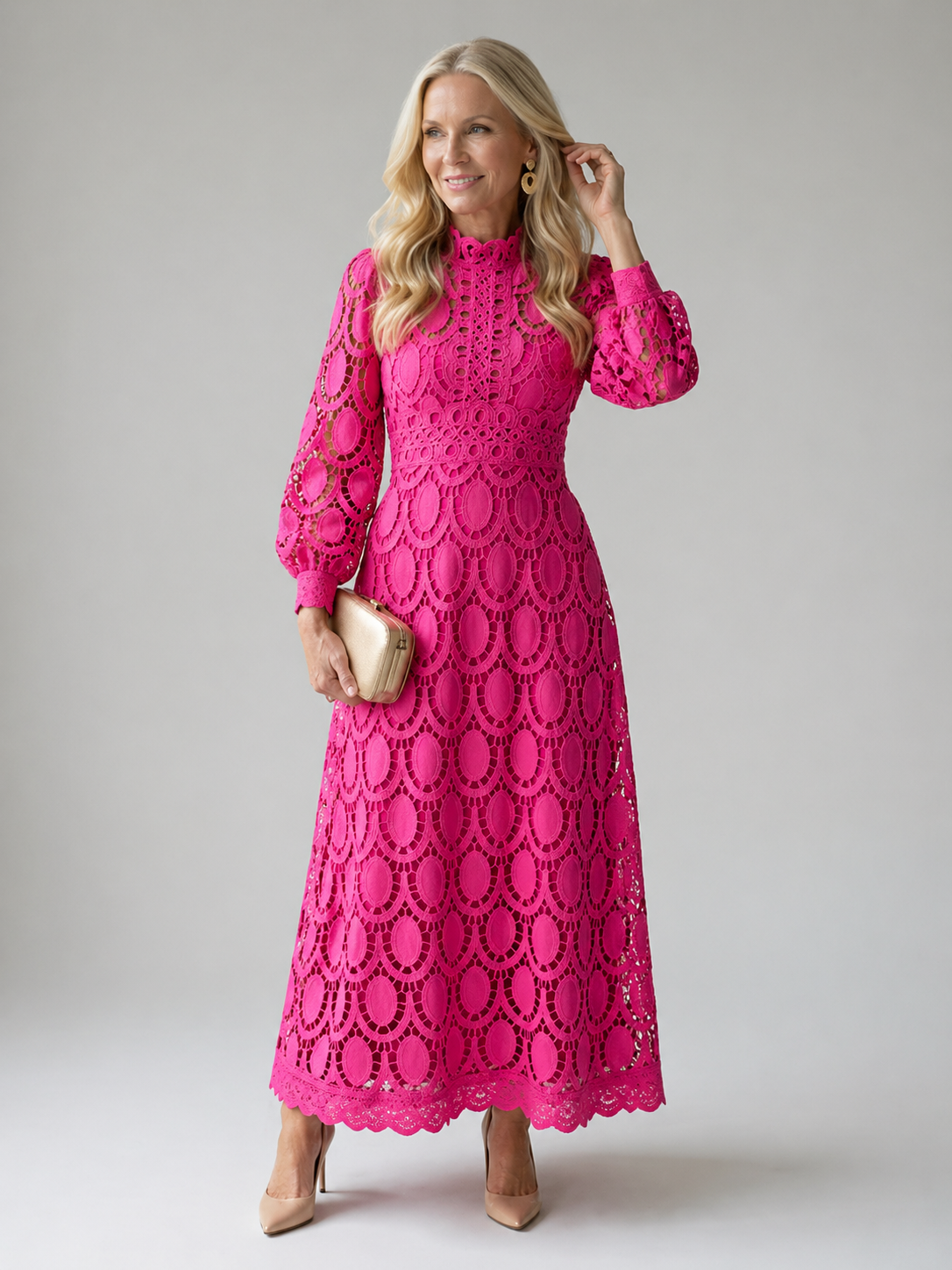 Imogen | Lace Midi Dress