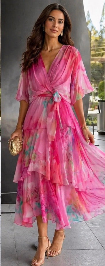 Miranda | Layered Floral Sun Dress