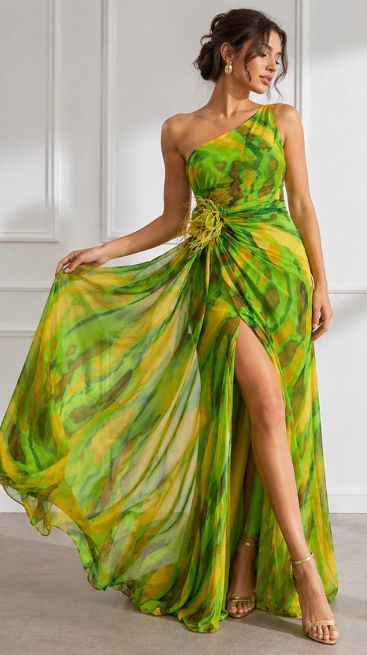 Vivienne | Vibrant Draped Dress