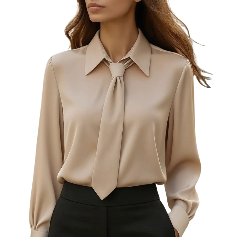 Jonnie | Modern Tie Detail Long Sleeve Shirt