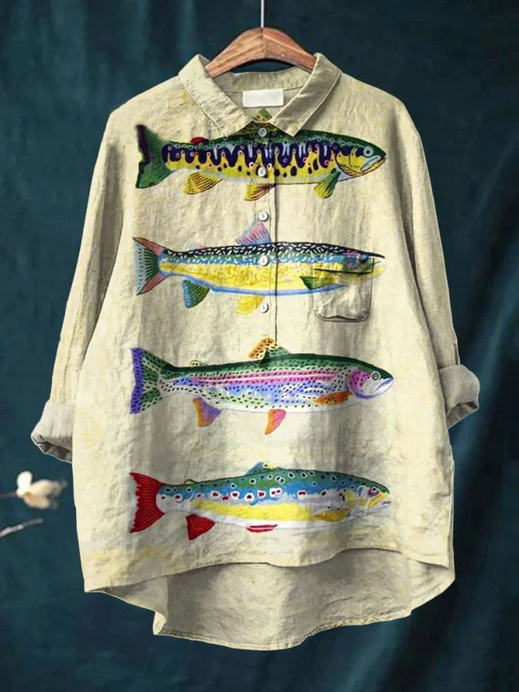 Dara | Fish Art Shirt