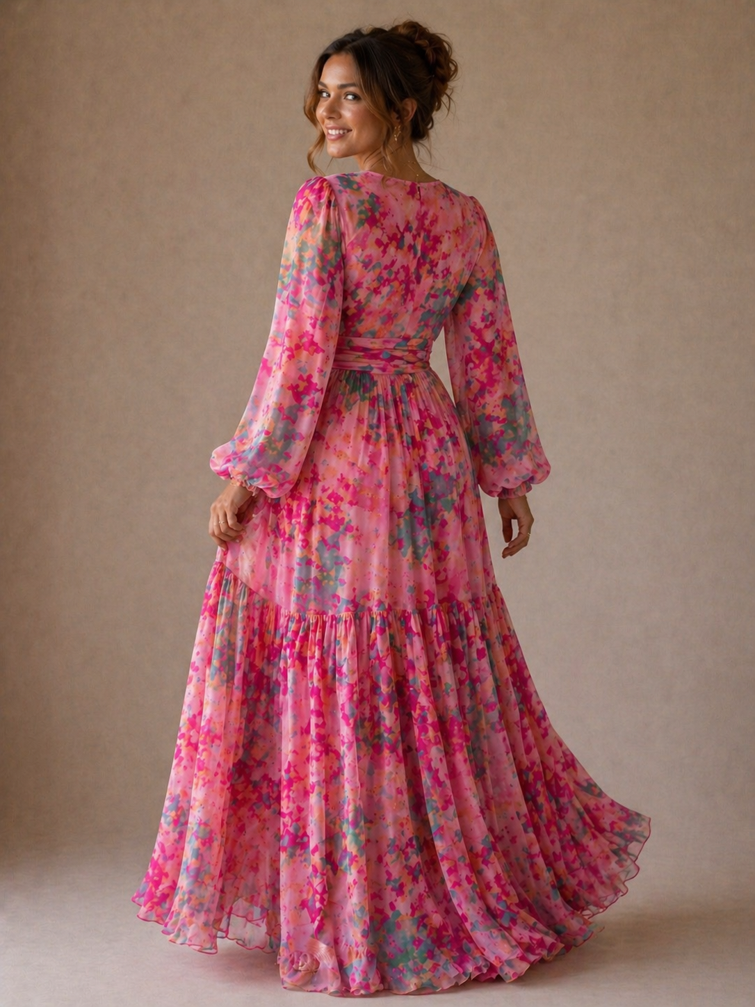 Sylvie | Wrap Dress with Floral Print