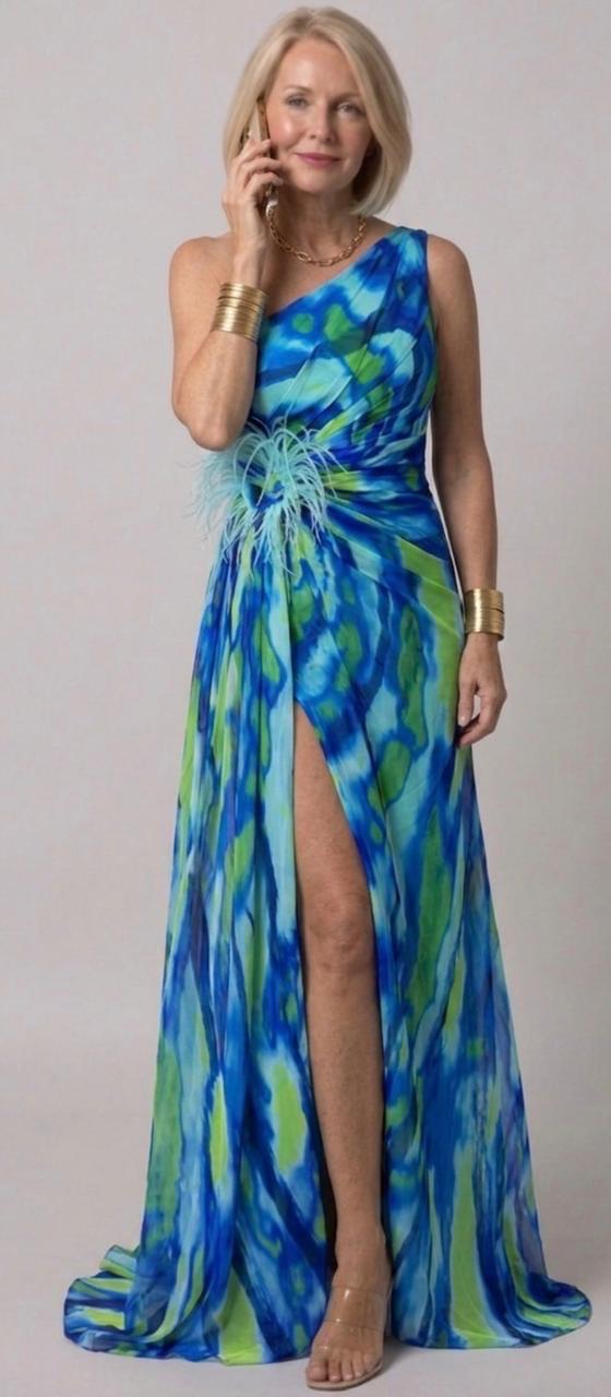 Vivienne | Vibrant Draped Dress