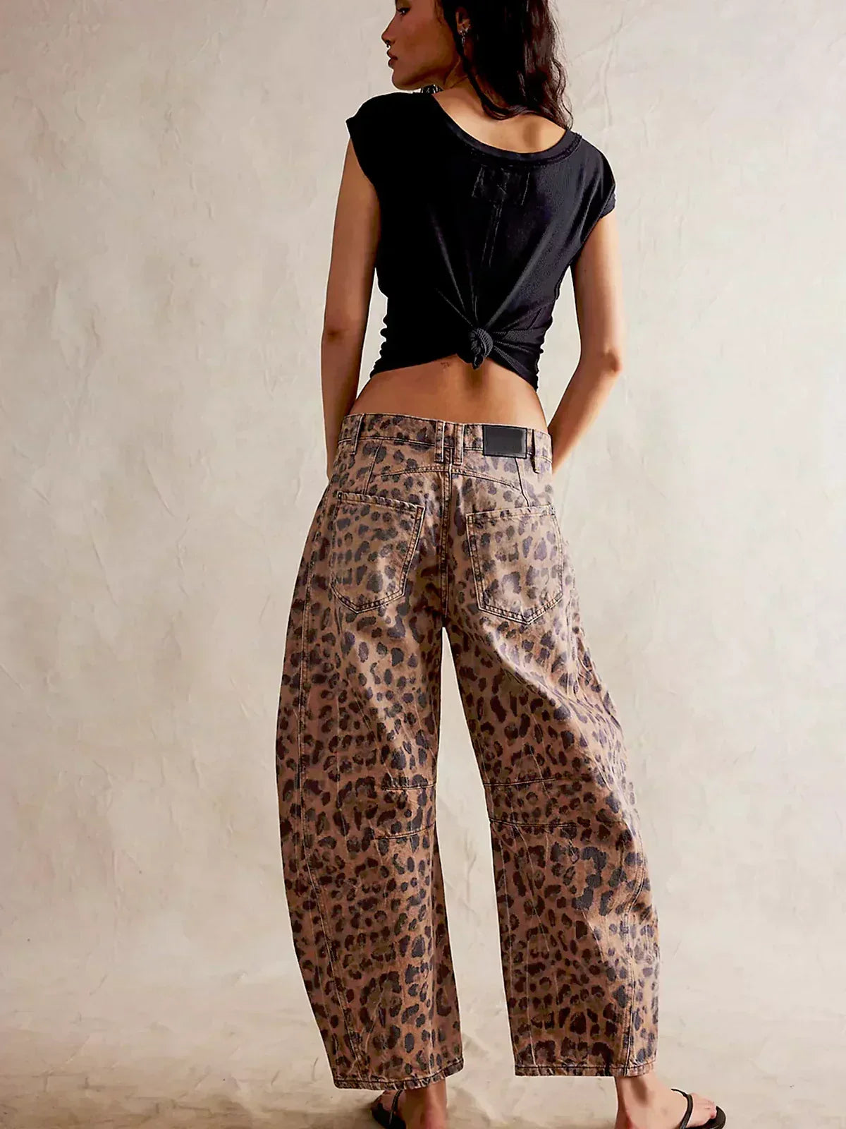 Edith | Leopard Print Wide-Leg Pants for Women | Bold Casual