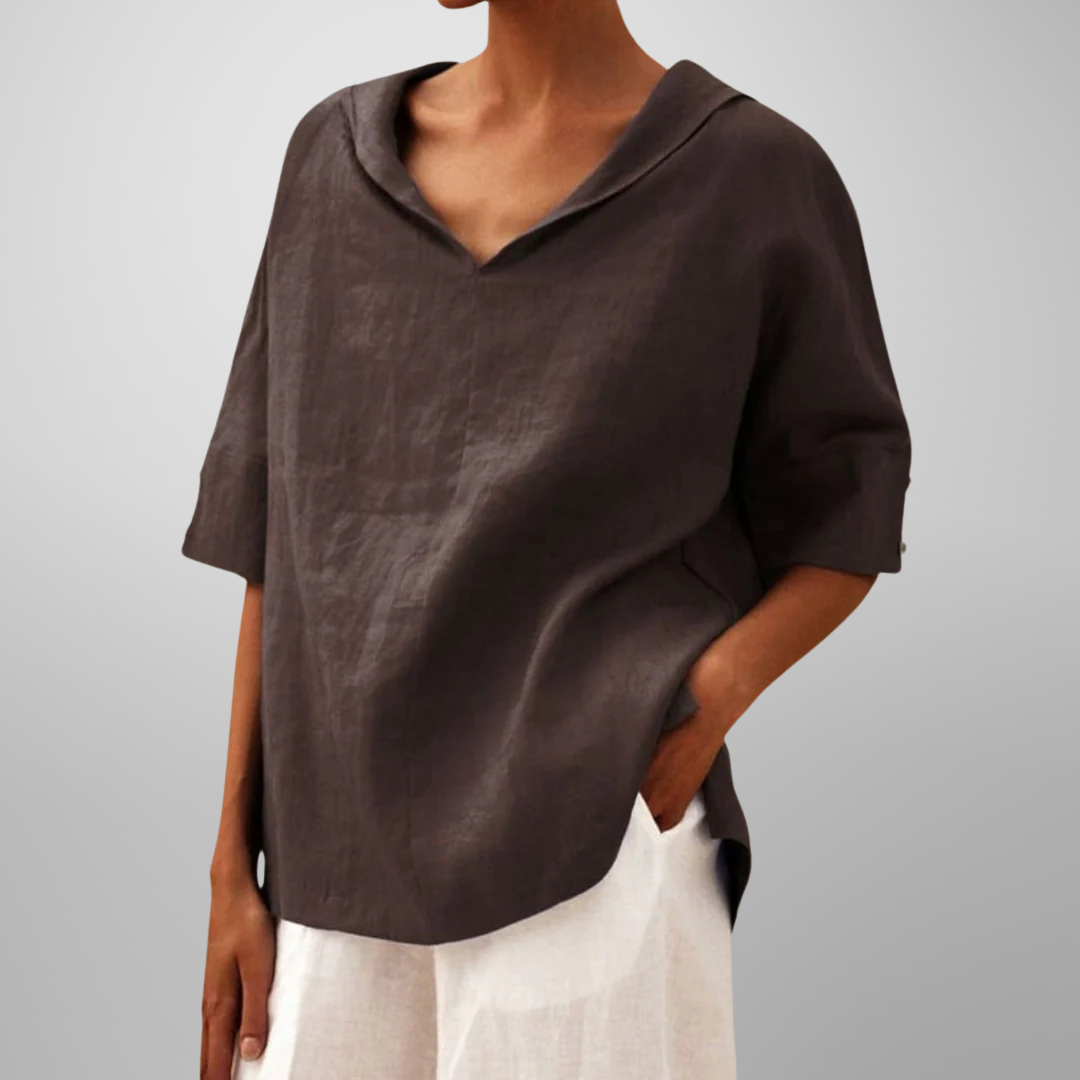 Lucy | Cotton Loose-Fitting Blouse