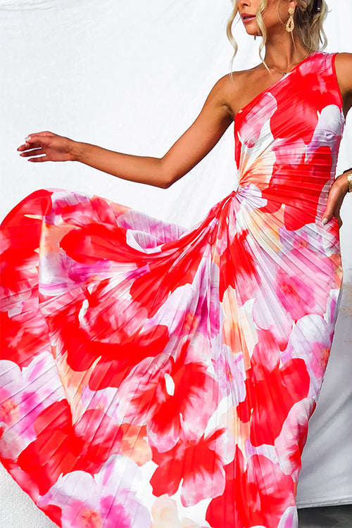 Camille | Vibrant Tropical Evening Dress