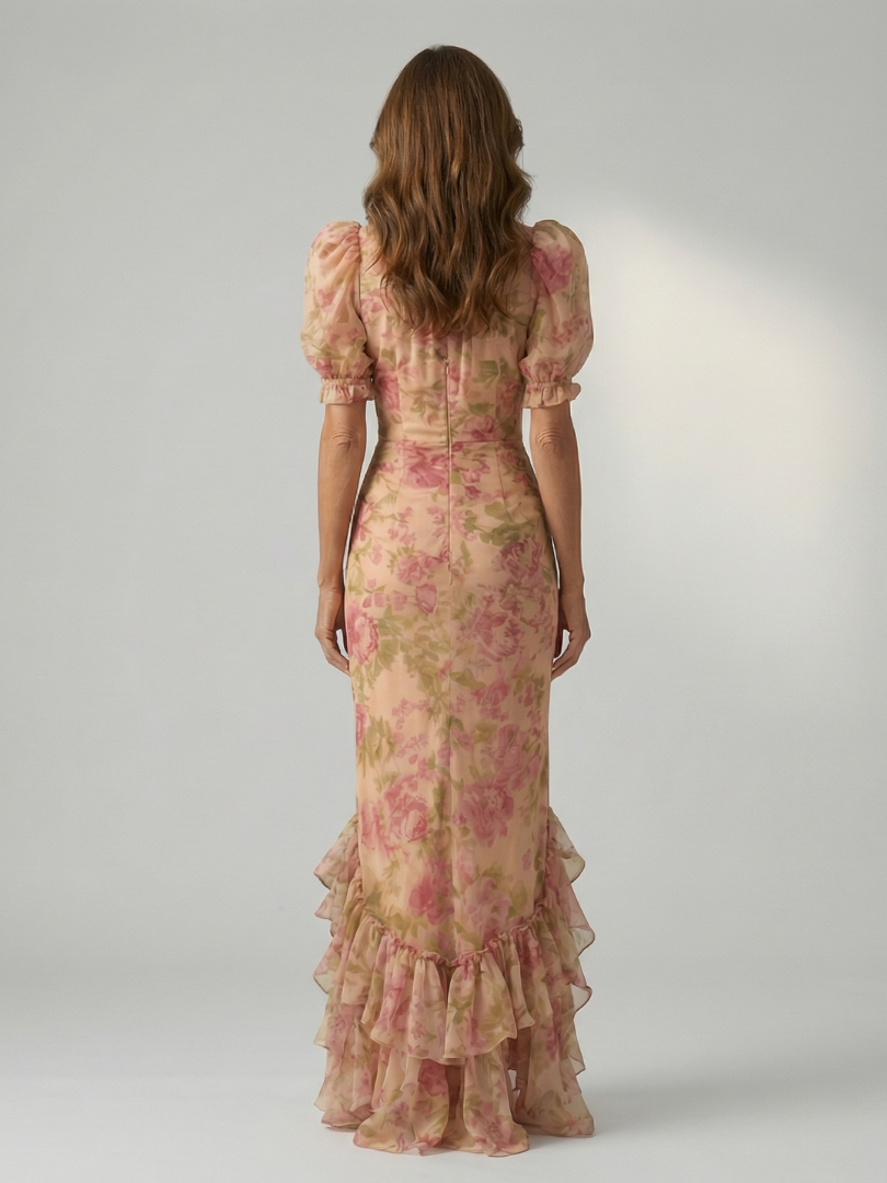 Georgia | Gentle High Neck Maxi Dress