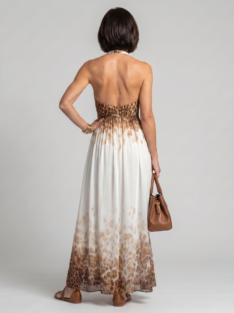 Isabelle | Pleated White Midi Dress