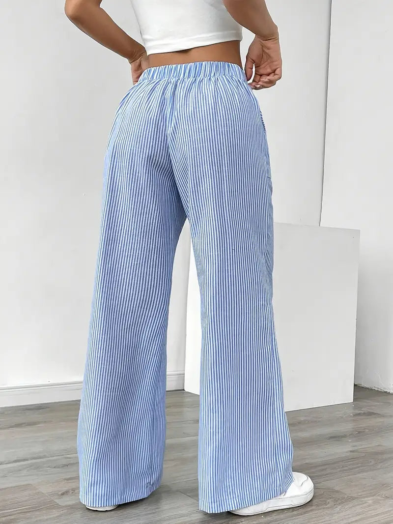 Karina | Striped Wide-Leg Pants