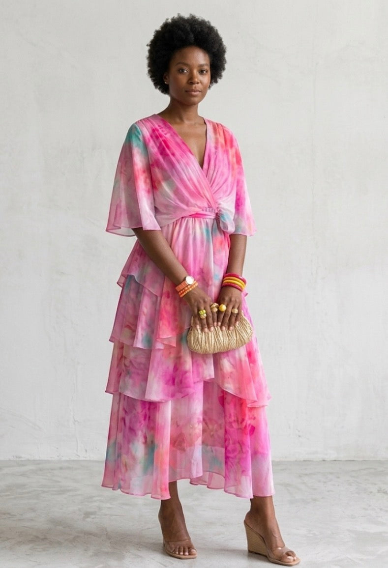 Miranda | Layered Floral Sun Dress