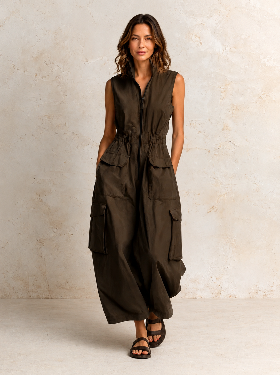 Ursula | Utility Cargo Jumpsuit