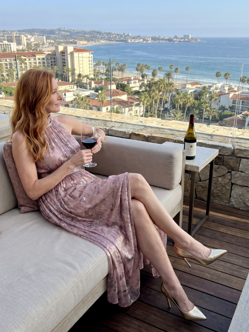 Charlotte | Textured Finish Sleeveless Midi Dress
