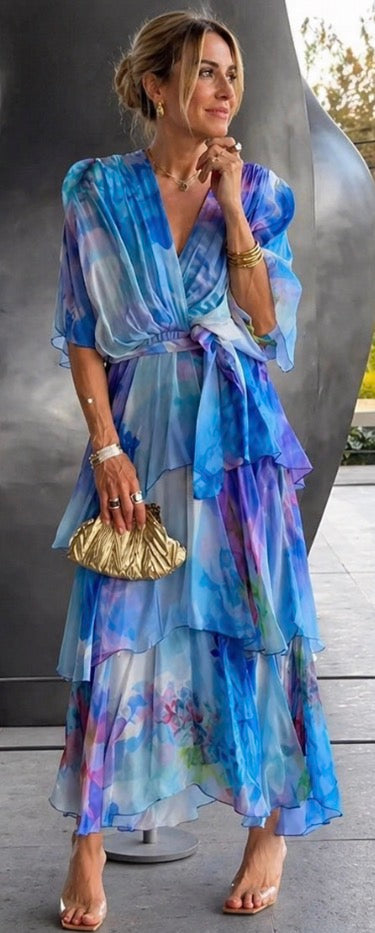 Miranda | Layered Floral Sun Dress