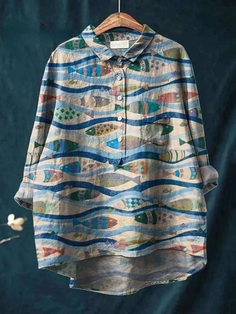 Dara | Fish Art Shirt