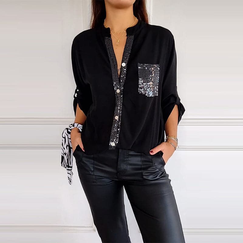 Danica | Sequin Detailed Blouse