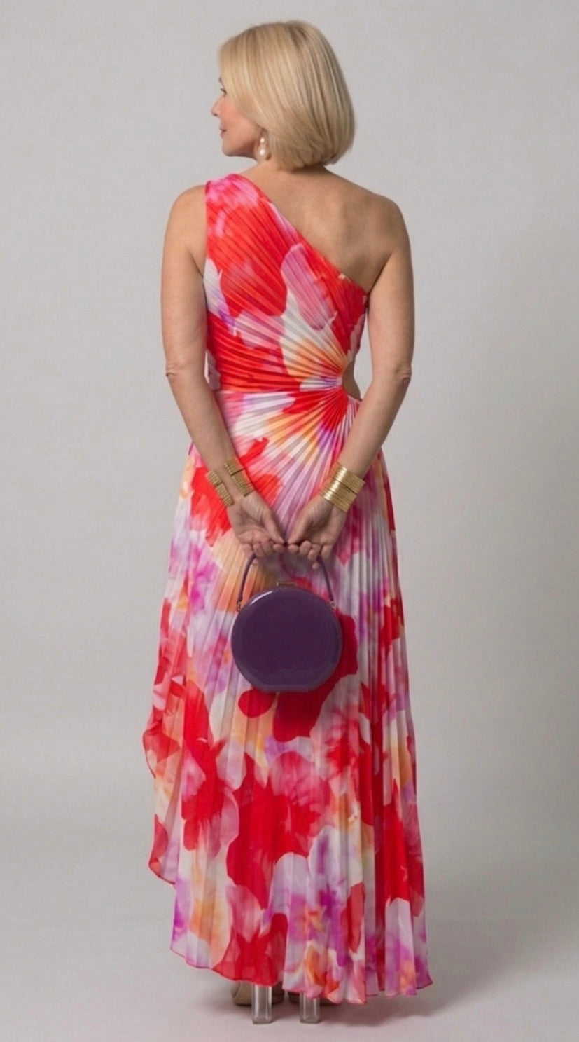 Harper | Pleated One-Shoulder Dress