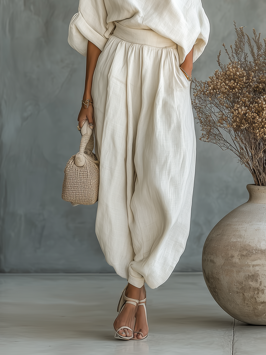 Selene | Relaxed Draped Two-Piece Set
