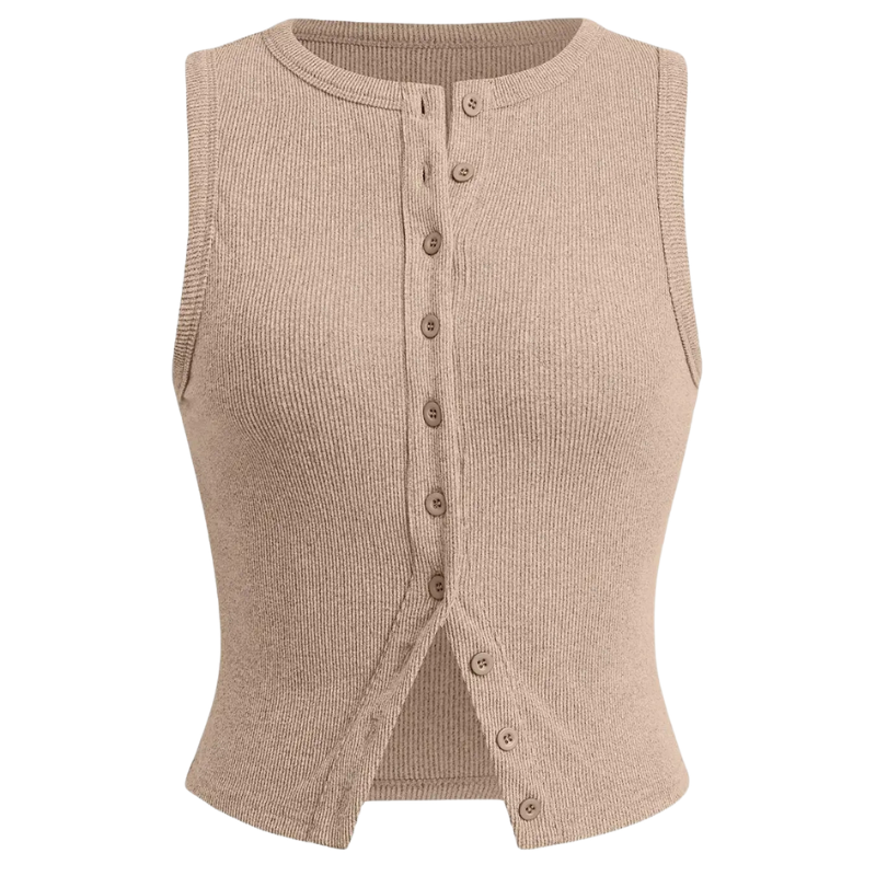 Kylie | Classic Ribbed Casual Crop Top