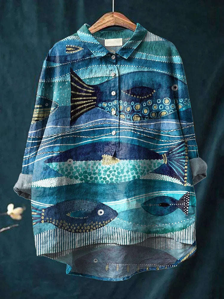 Jacky | Ocean Art Shirt