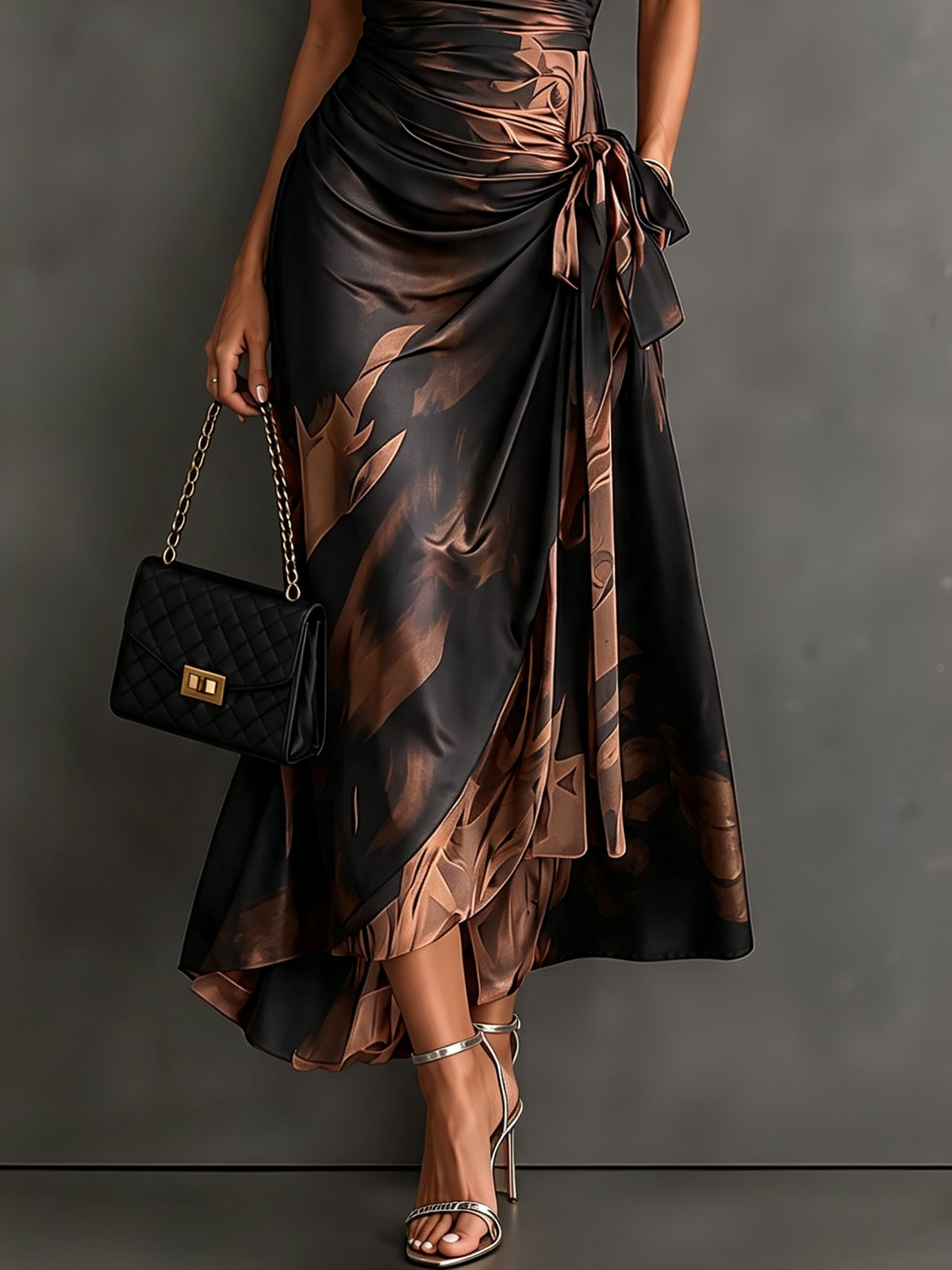 Adriana | Collared Wrap Maxi Dress