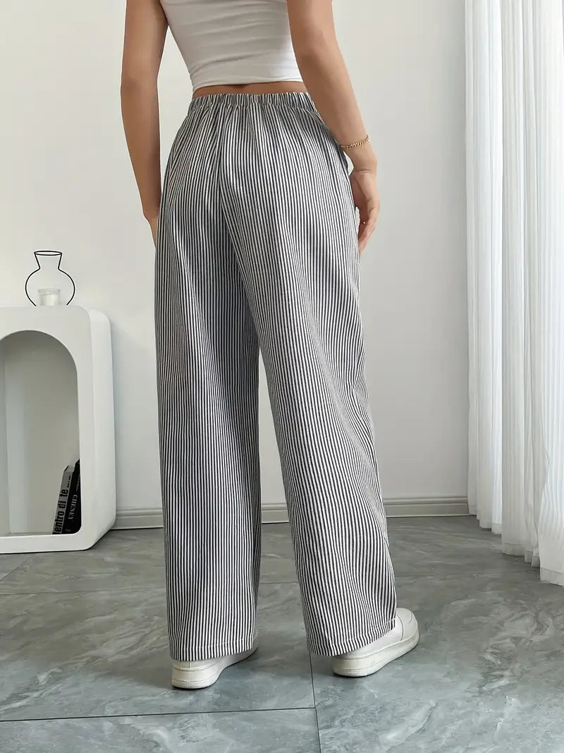 Karina | Striped Wide-Leg Pants