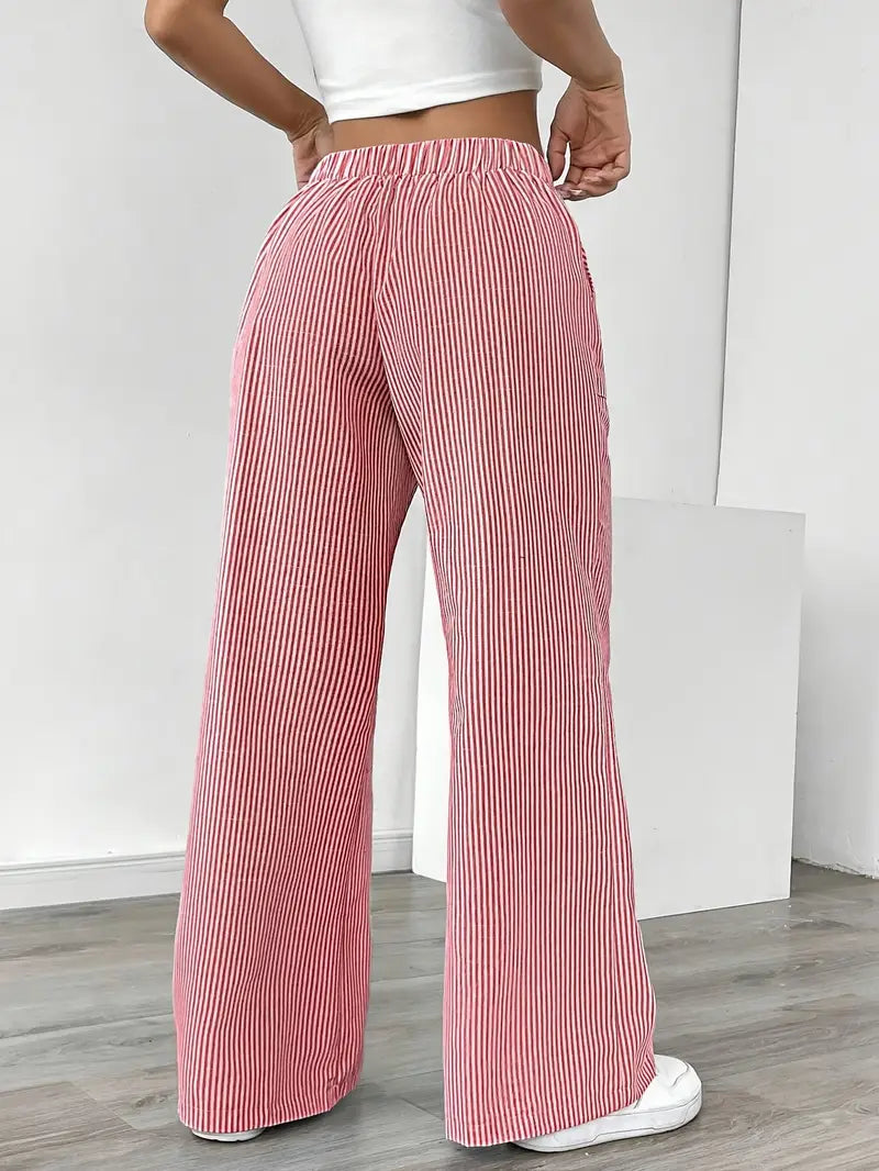 Karina | Striped Wide-Leg Pants
