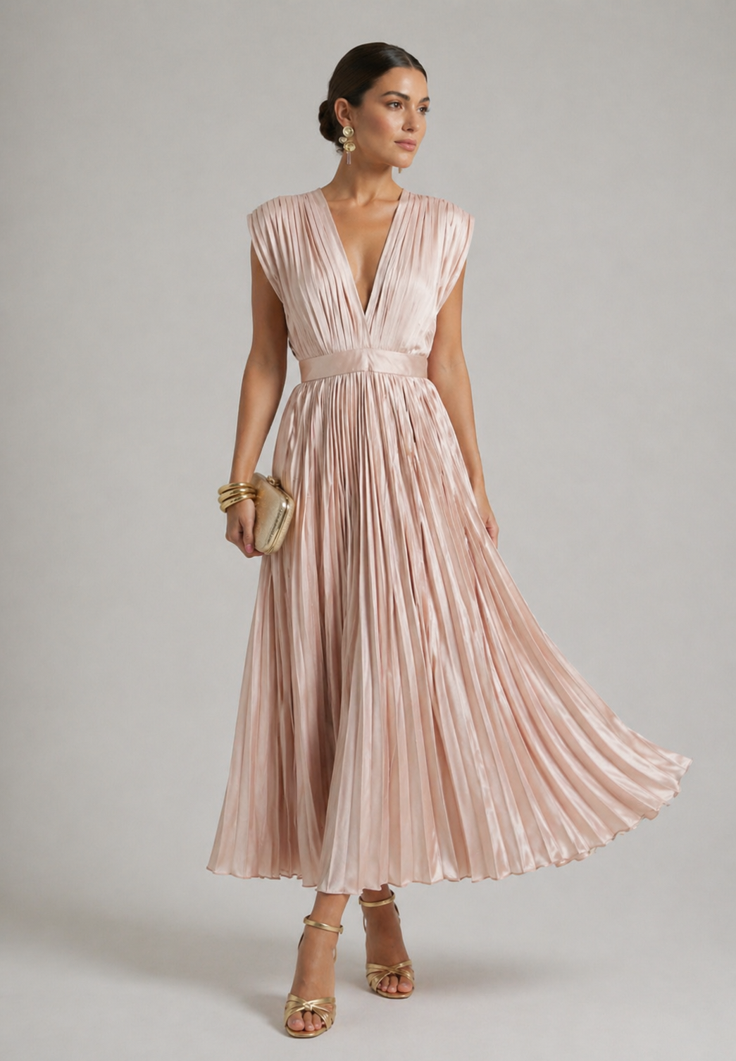 Juliet | Timeless Pleated Midi Dress