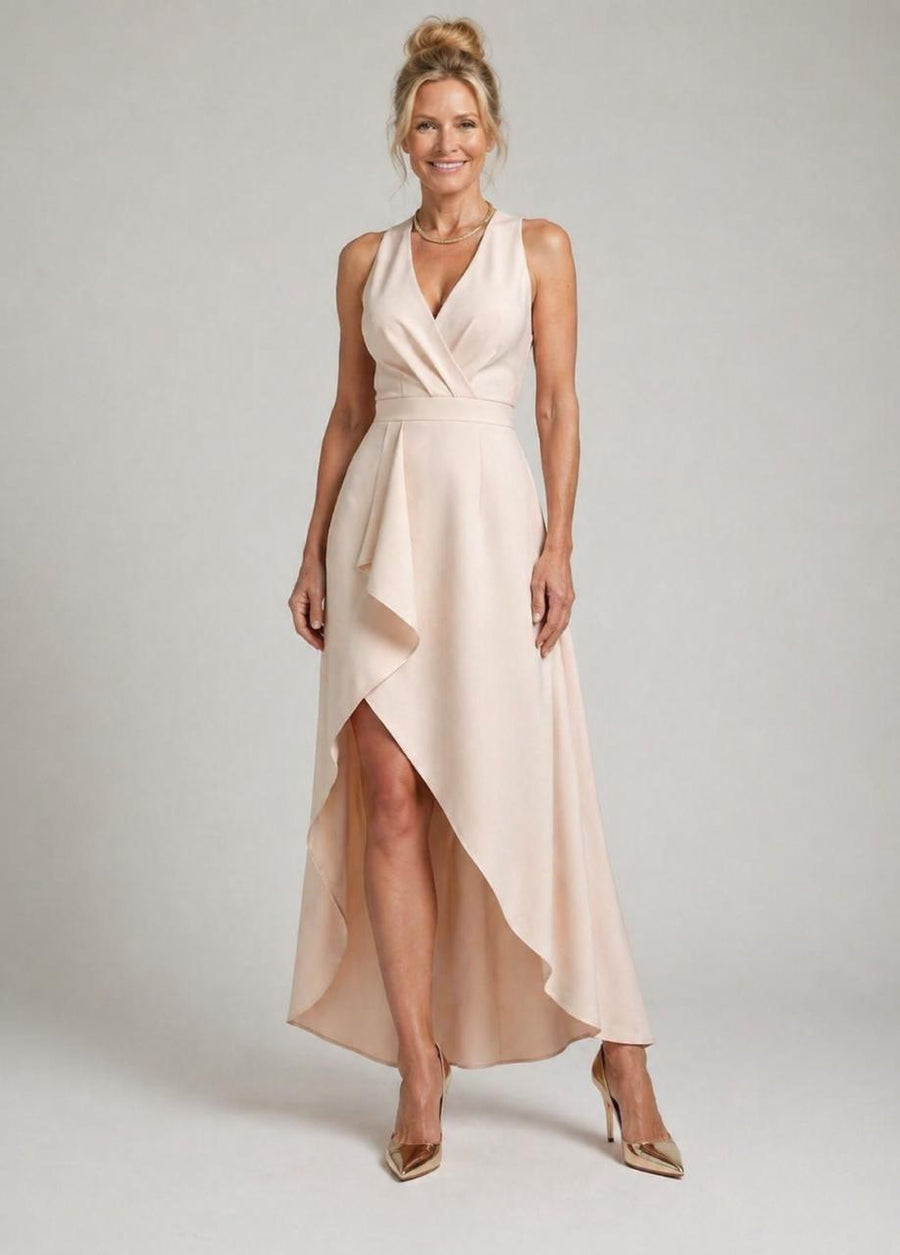 Adeline | Midi Wrap Dress with V-Neck