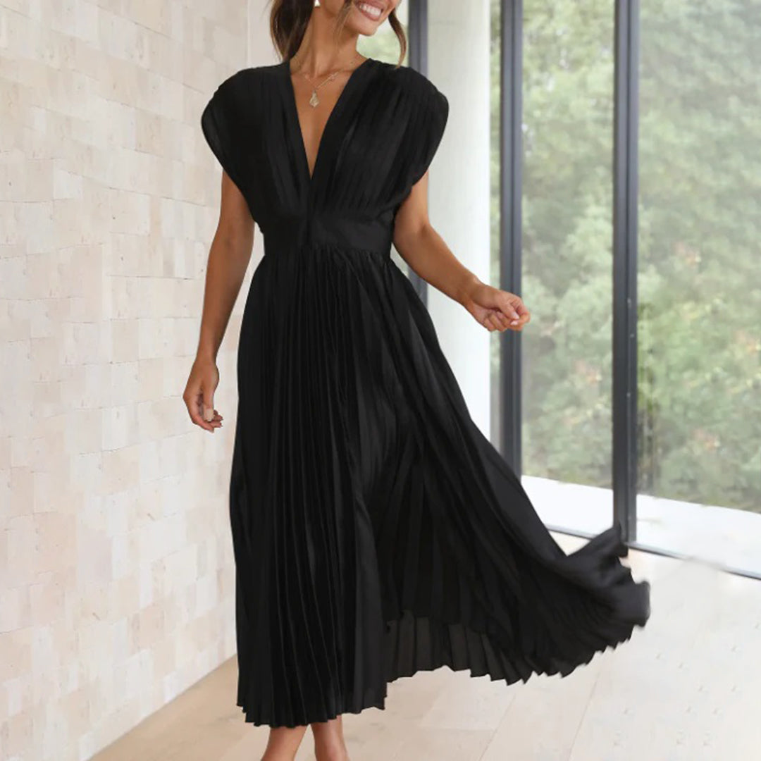 Juliet | Timeless Pleated Midi Dress