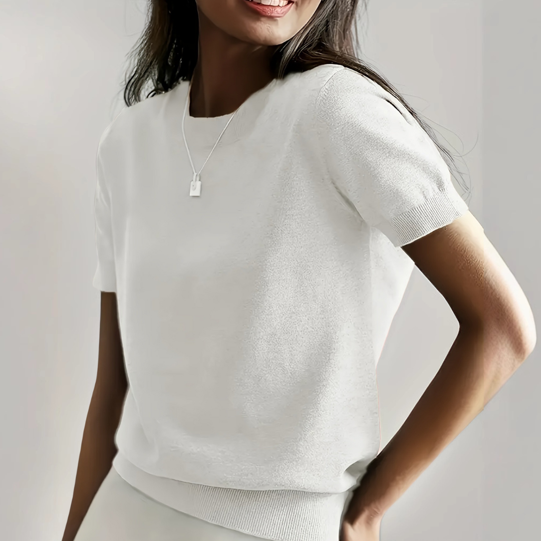 Vianca | Casual Short Sleeve Crew Neck Top
