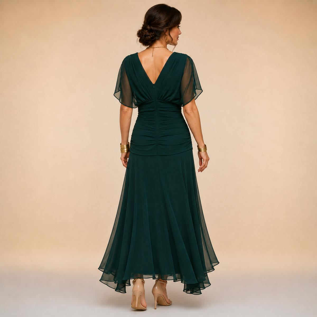 Mikaela | V-Neck Wrap Maxi Dress
