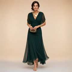 Mikaela | V-Neck Wrap Maxi Dress