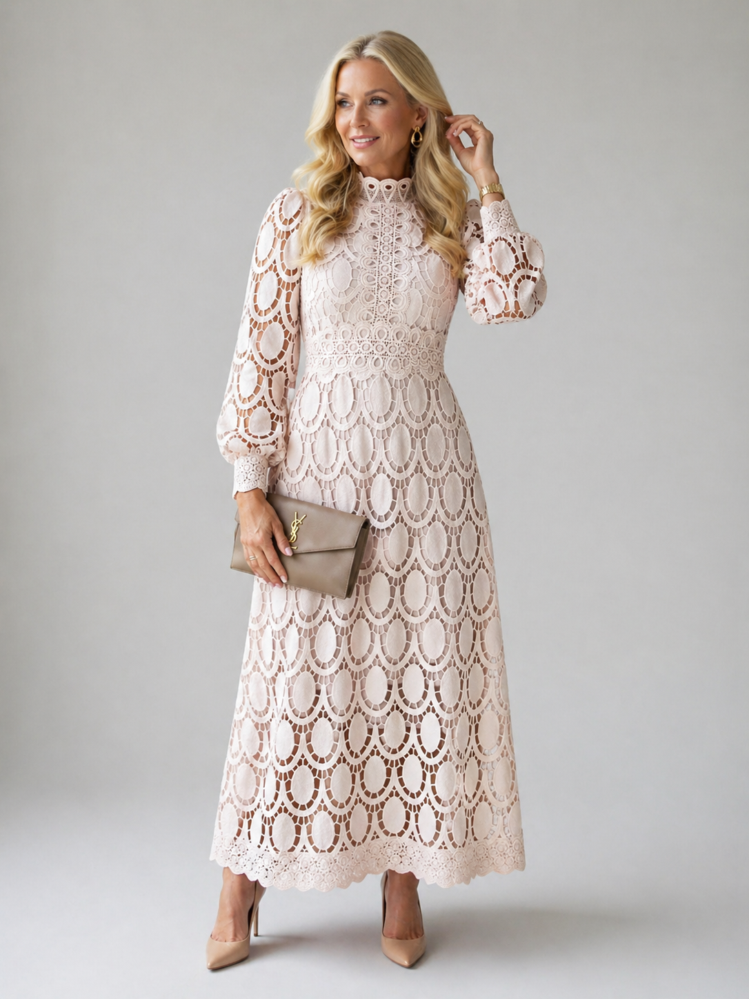 Imogen | Lace Midi Dress